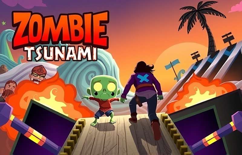 Zombie Tsunami player using advanced techniques to navigate obstacles