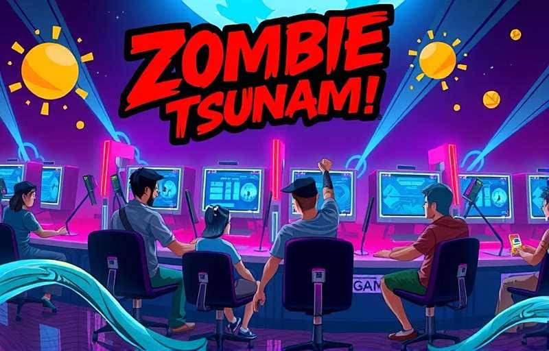 Zombie Tsunami tournament in India with players competing